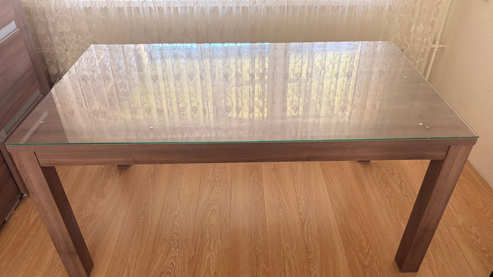 Eettafel, Huis en Inrichting, Tafels | Sidetables, Ophalen of Verzenden, Zo goed als nieuw, 150 tot 200 cm, 25 tot 50 cm