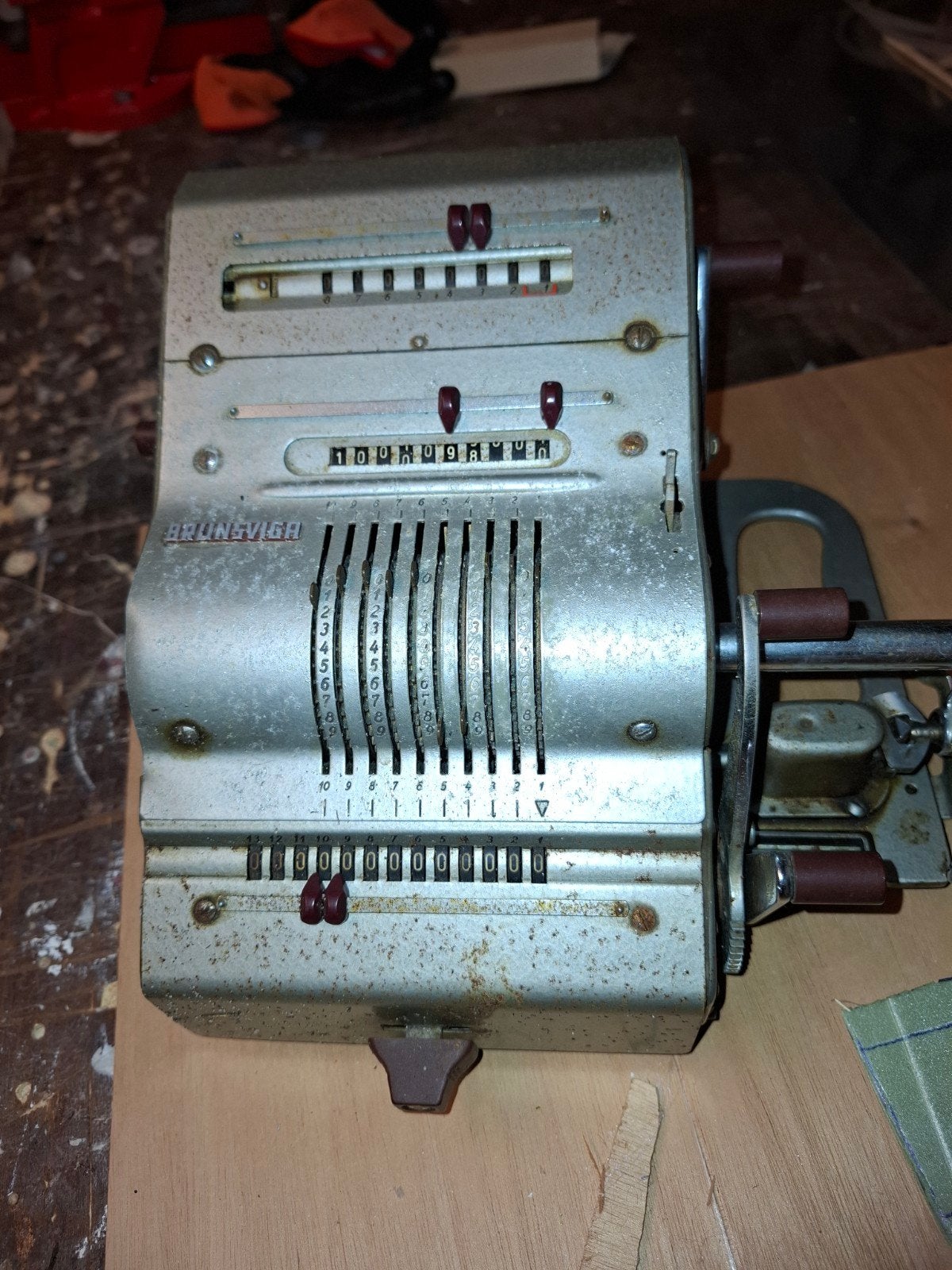 Vintage Brunsviga mechanische rekenmachine, Ophalen of Verzenden