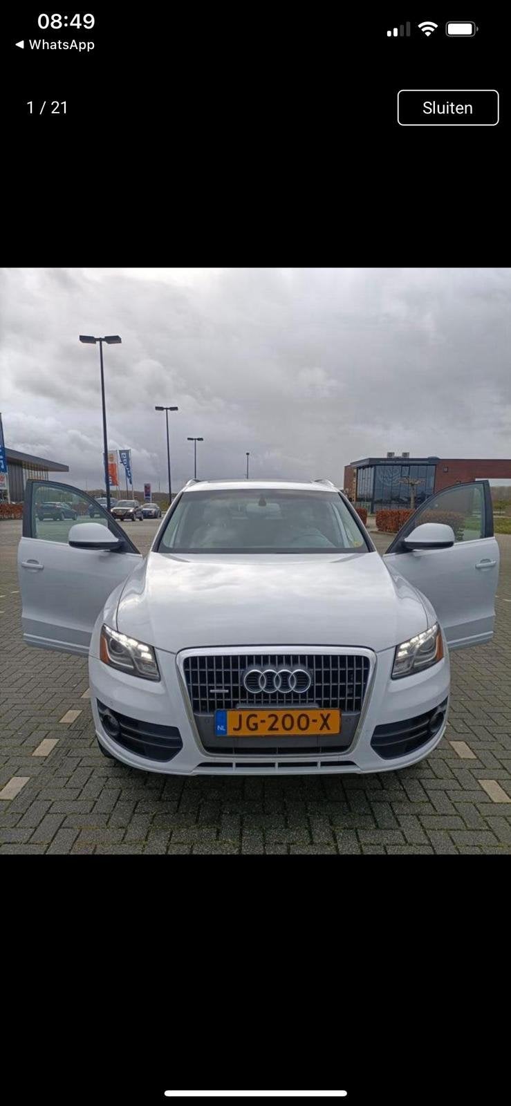 Audi Q5 2012 Wit, 1984 cc, Wit, Particulier, 211 pk