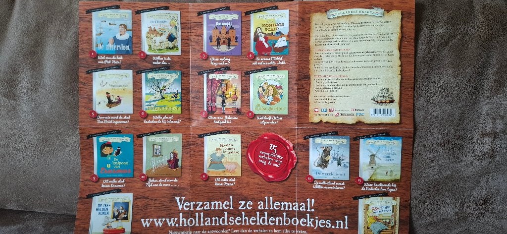 15-delige serie Hollandse Helden, Boeken, Fictie algemeen, Diverse auteurs, Ophalen of Verzenden, Zo goed als nieuw