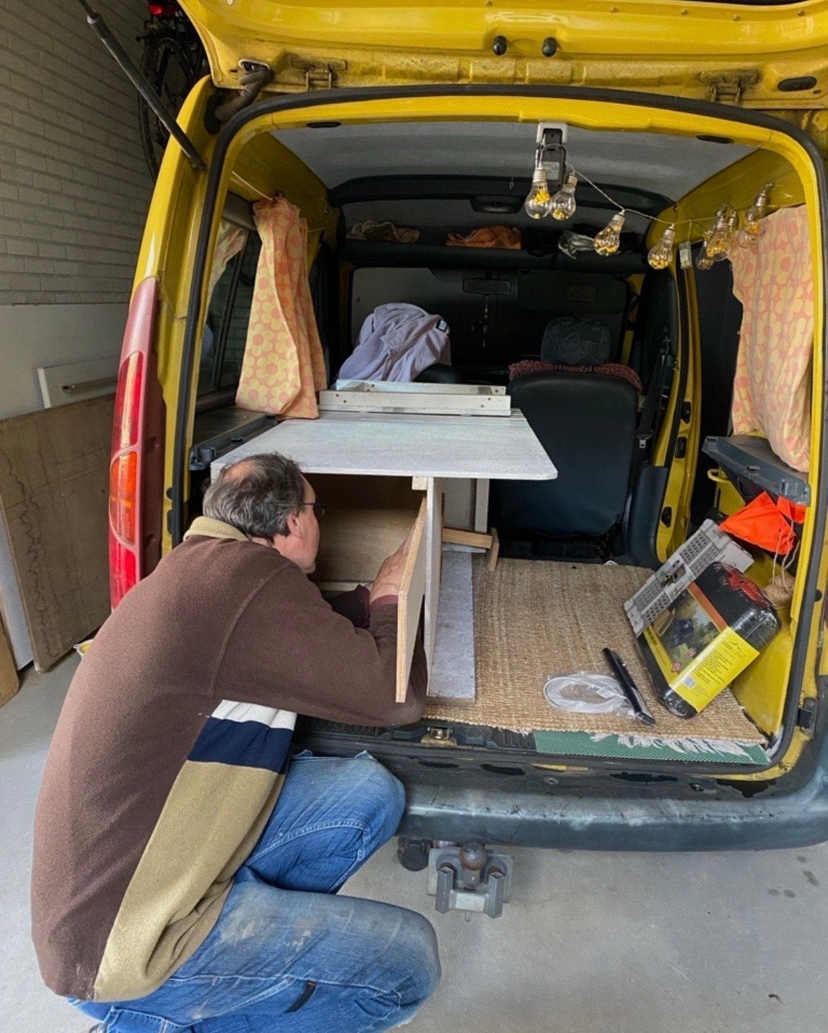 Compacte camper inbouwkeuken/bed, Ophalen, Gebruikt