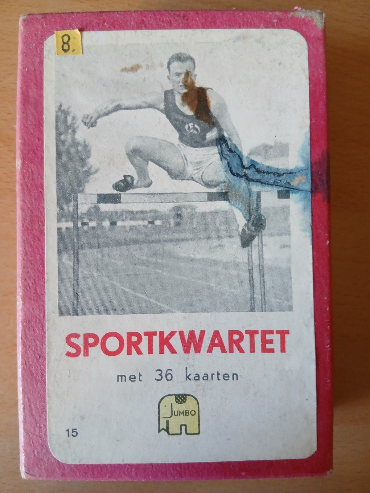 Vintage Jumbo Sportkwartet (No. 15), jaren 60, héél comple, Ophalen of Verzenden, Gebruikt, Kwartet(ten)