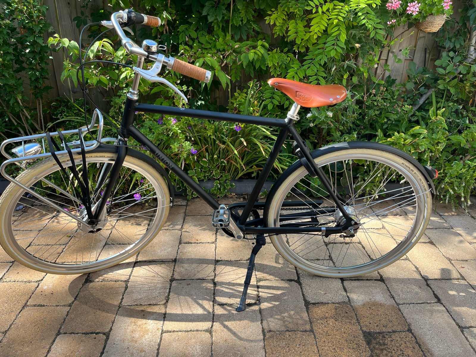 Zwarte Union Vintage Heren transportfiets 7 versnellingen, Gebruikt, Versnellingen, Ophalen, Overige merken