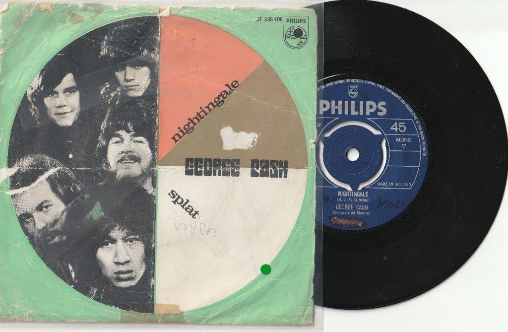 George Cash -Nightingale _ Splat - 1969- Fotohoes NEDERBEAT, Ophalen, Gebruikt, Pop