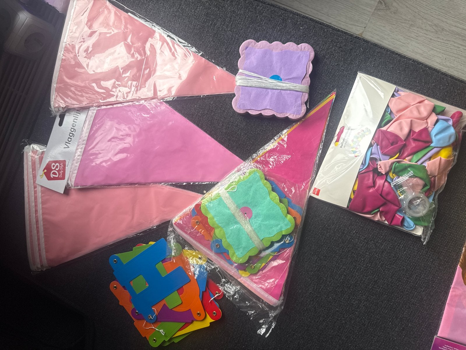 Feestartikelen pakket: Disney Prinsessen, ballonnen, slinger, Ophalen of Verzenden, Nieuw, Feestartikel, Verjaardag