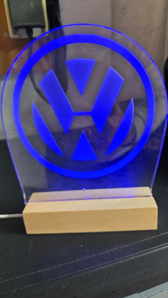 VW logo met led verlichting, Ophalen of Verzenden