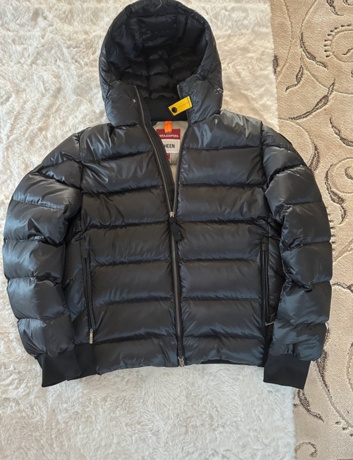 Parajumpers Sheen donsjas - Zwart - Maat L (valt als M), Ophalen of Verzenden, Zo goed als nieuw, Maat 38/40 (M), Zwart