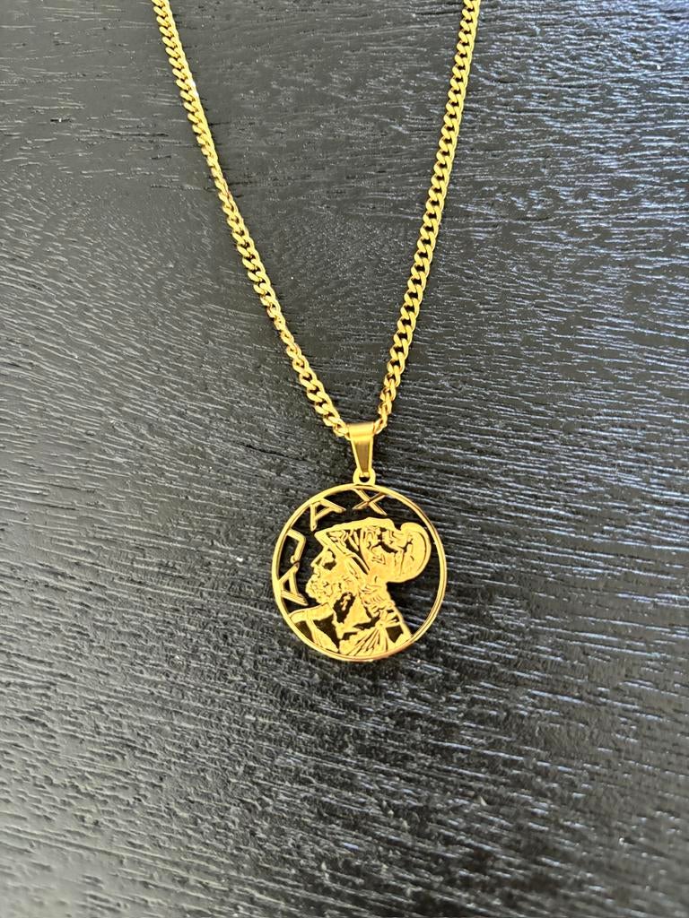 Ajax ketting - goudkleurig, Sieraden, Tassen en Uiterlijk, Verzenden, Nieuw, Goud, Overige materialen