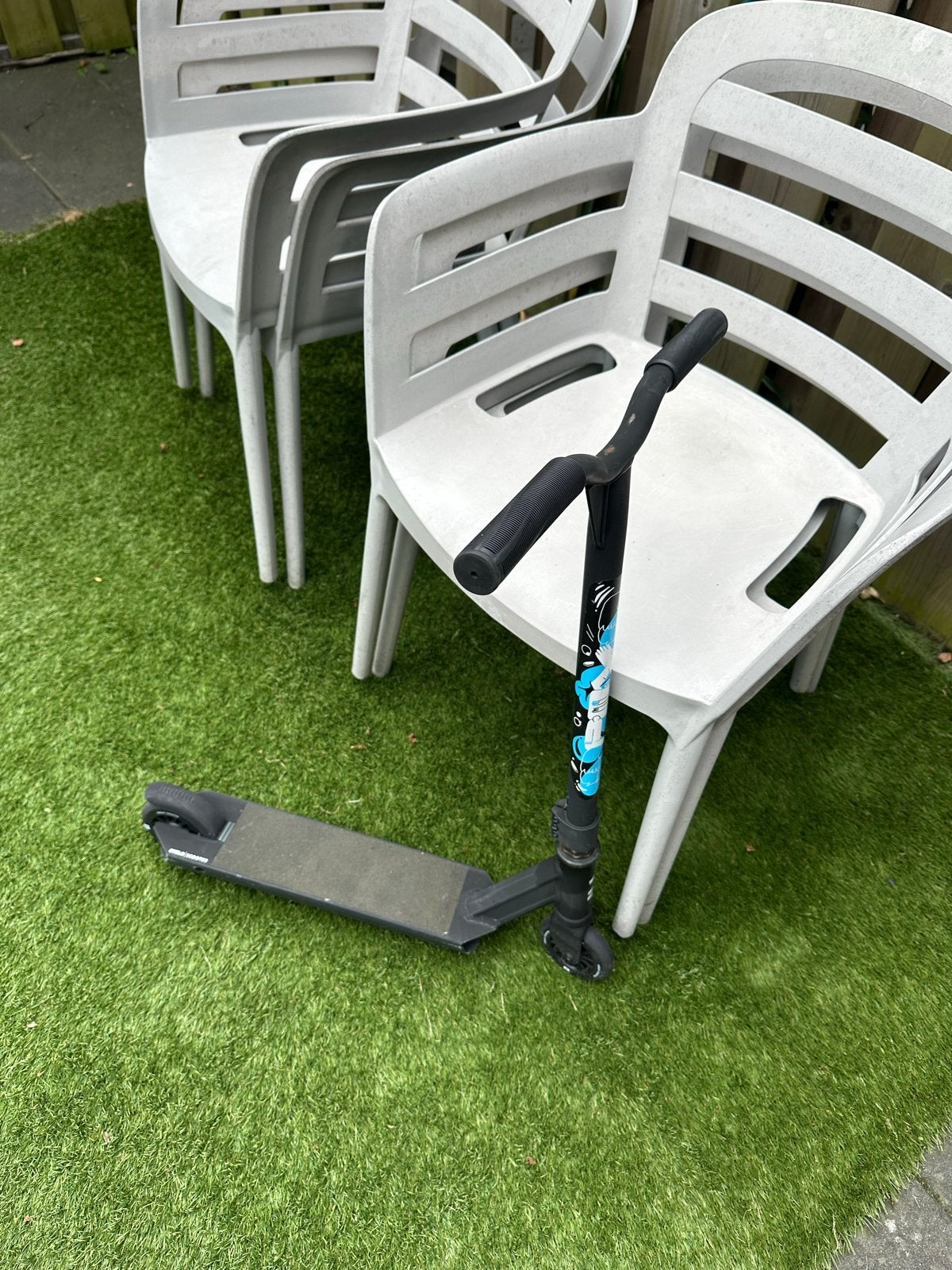 Decathlon Step Oxelo - Blauw/Zwart - Goede Conditie, Ophalen, Gebruikt, Gewone step