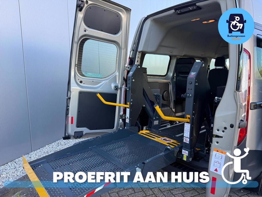 Ford Transit Custom Rolstoelbus Automaat (2018), Auto's, 12 maanden, Stof, Zwart, 4 cilinders