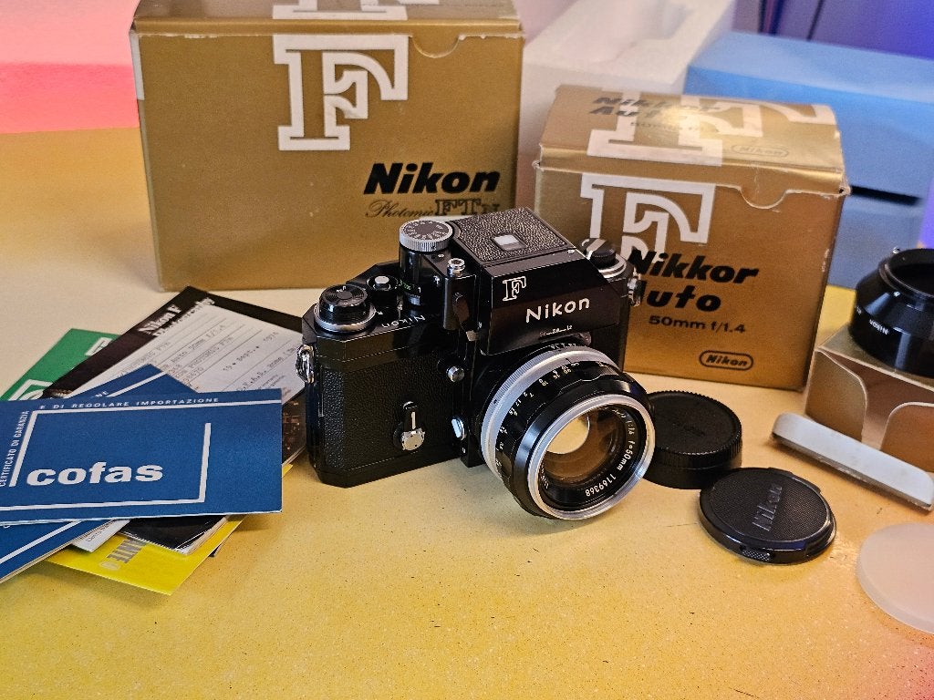 Nikon F Ftn Apollo & 50mm f=1.4., Verzenden, Zo goed als nieuw, Spiegelreflex, Nikon