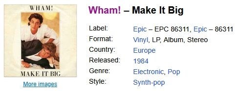 LP/Vinyl: Wham! – Make It Big, Cd's en Dvd's, Vinyl | Pop, Ophalen of Verzenden, Gebruikt, 12 inch