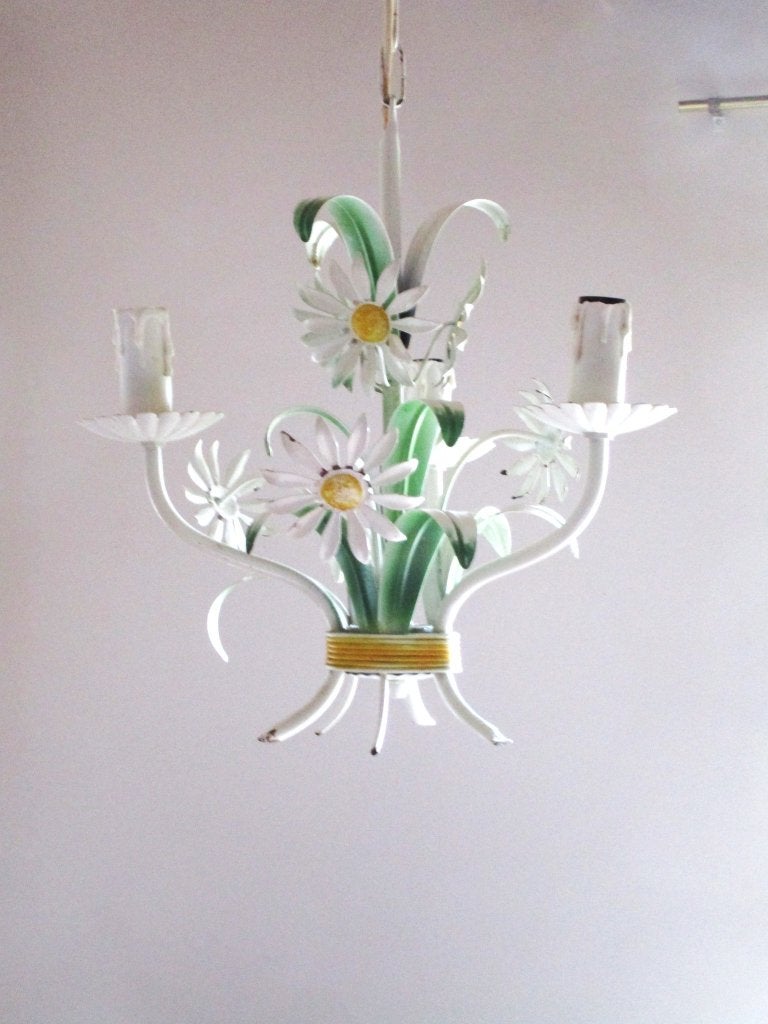 brocante franse bloemenlamp *Marries*, Ophalen of Verzenden