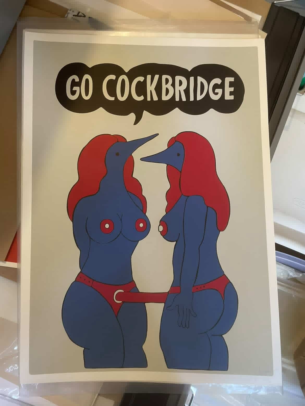 Piet Parra - Go Cockbridge - Originele Print, Ophalen of Verzenden