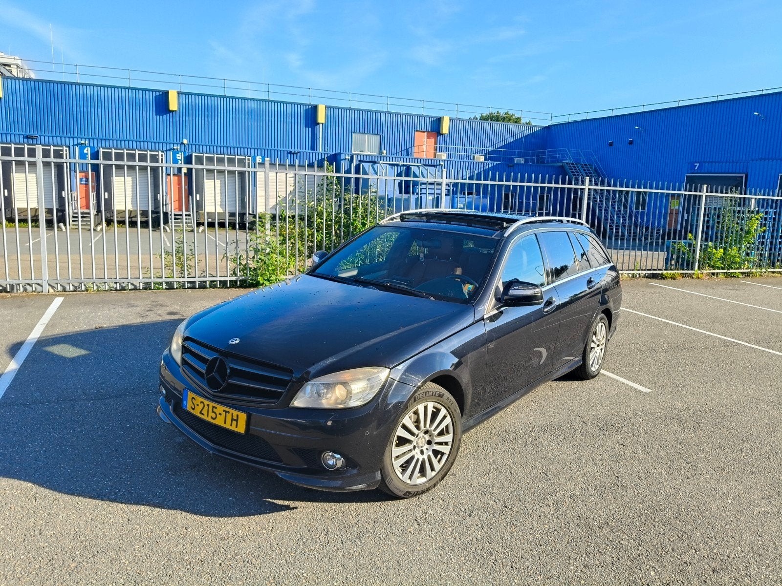 Mercedes C-Klasse C220 AMG AUT PANO, Auto's, Automaat, 1800 kg, 4 cilinders, Leder