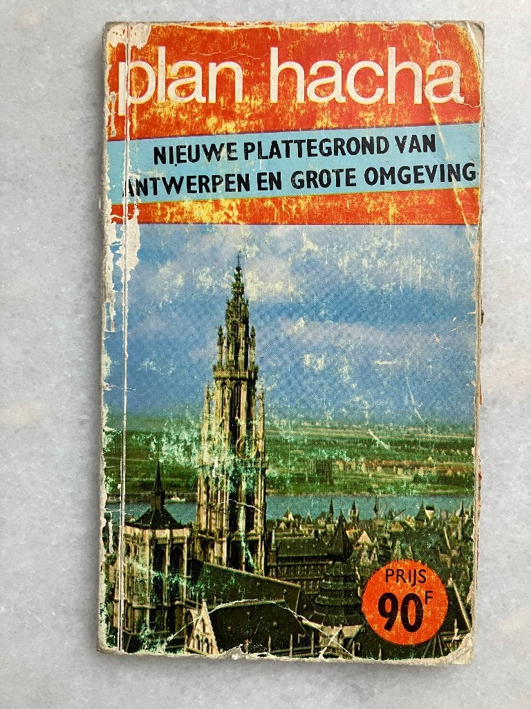 Nieuwe plattegrond van Antwerpen en grote omgeving, Boeken, Atlassen en Landkaarten, Gelezen, Overige typen, Ophalen of Verzenden
