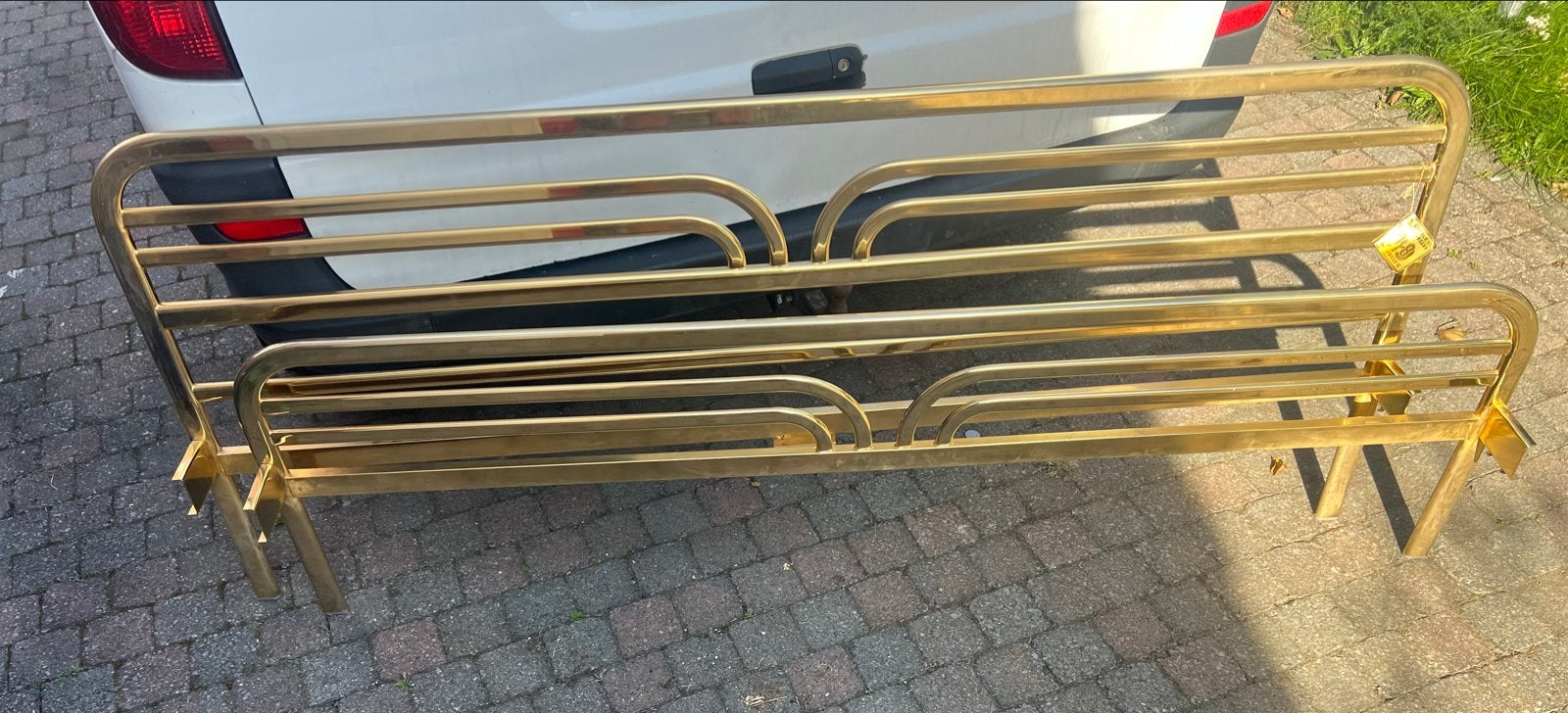 Volker Design 18 Karaat Verguld Bedframe - Tweepersoons, Ophalen, Overige kleuren, Tweepersoons, Zo goed als nieuw