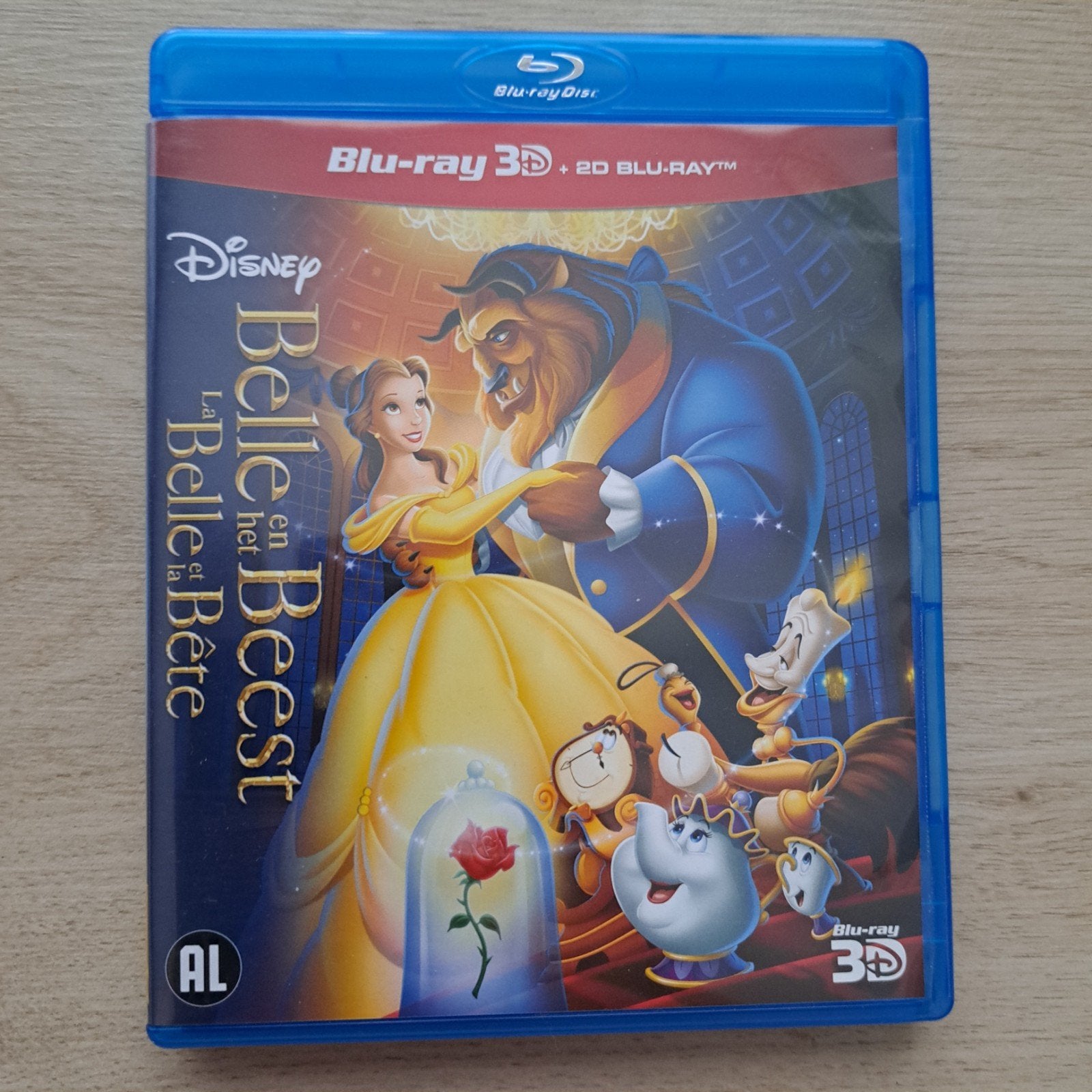 Disney's Belle en het Beest Blu-ray 3D + 2D Blu-ray, Cd's en Dvd's, Ophalen of Verzenden, Zo goed als nieuw, Tekenfilms en Animatie