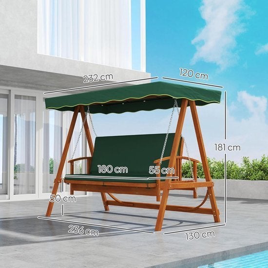 Schommelbank – Tuinschommel – Terrasschommel, Corvance B.V., Verzenden, Nieuw, Corvancebol@gmail.com
