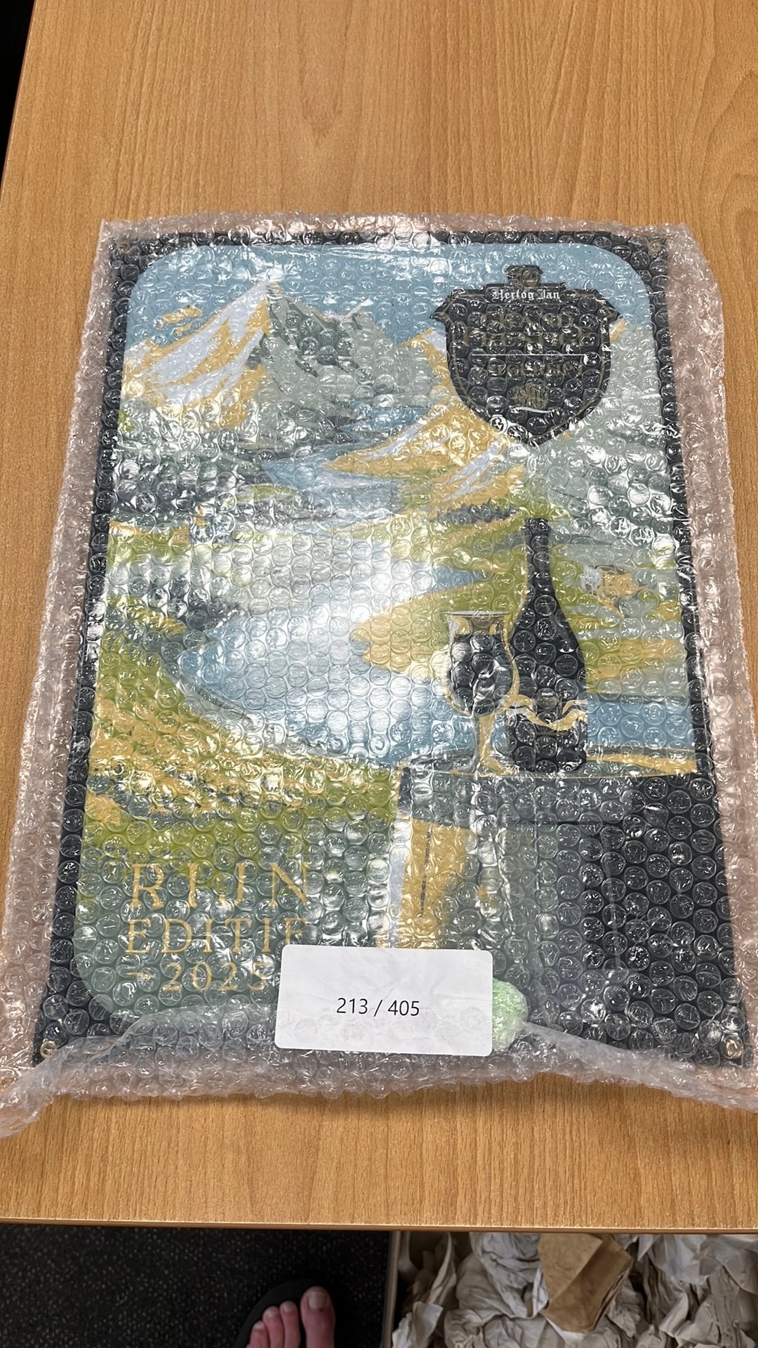 Hertog Jan emaille bord nieuw vatgerijpt, Ophalen of Verzenden
