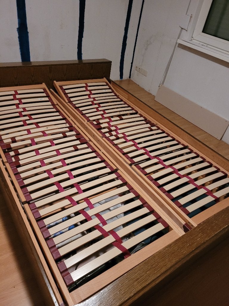 bedbodems, Huis en Inrichting, Slaapkamer | Matrassen en Bedbodems, Ophalen, Gebruikt, Bedbodem, 200 cm