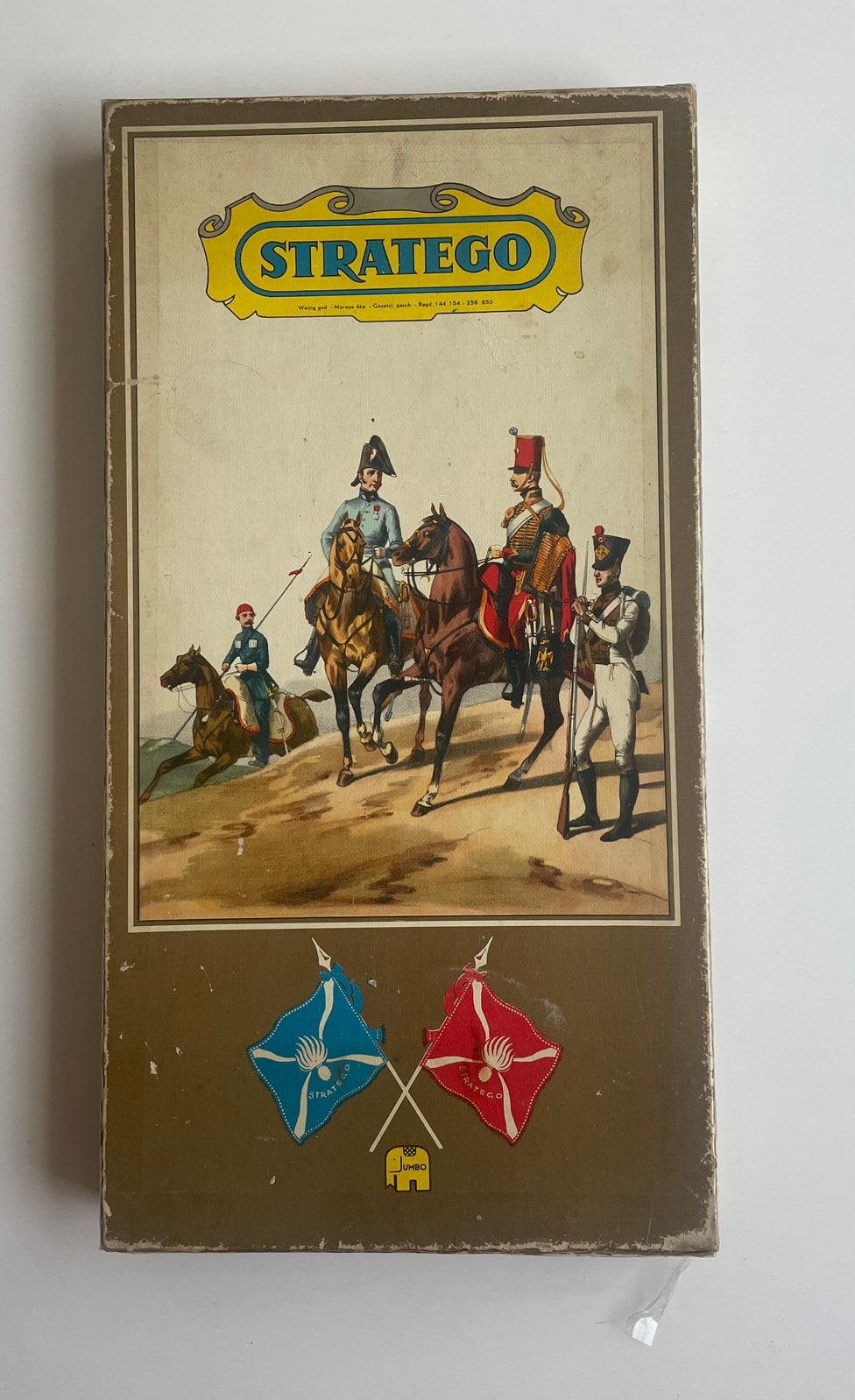 Grote STRATEGO spel COMPLEET origineel Jumbo slechts €9,90, Hobby en Vrije tijd, Gezelschapsspellen | Bordspellen, Een of twee spelers