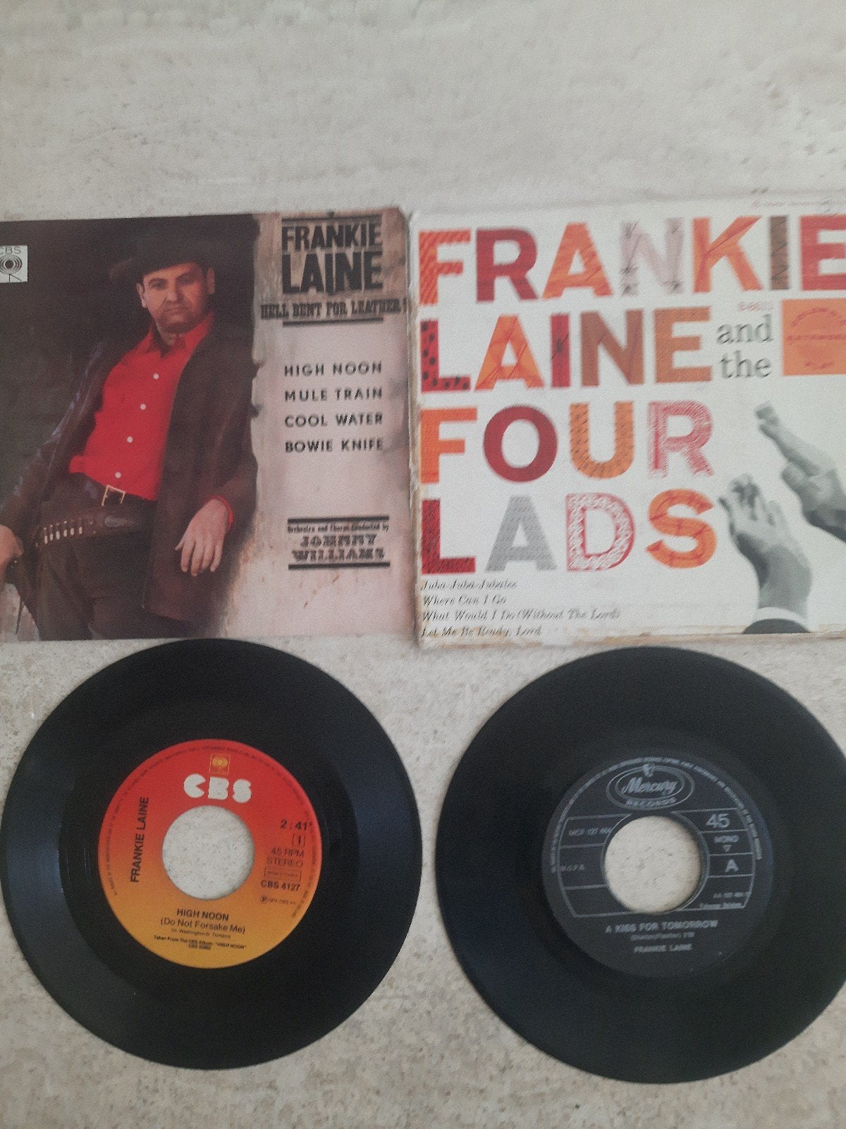 4x vinyl singels van Frankie Laine, Ophalen of Verzenden, Zo goed als nieuw, Pop