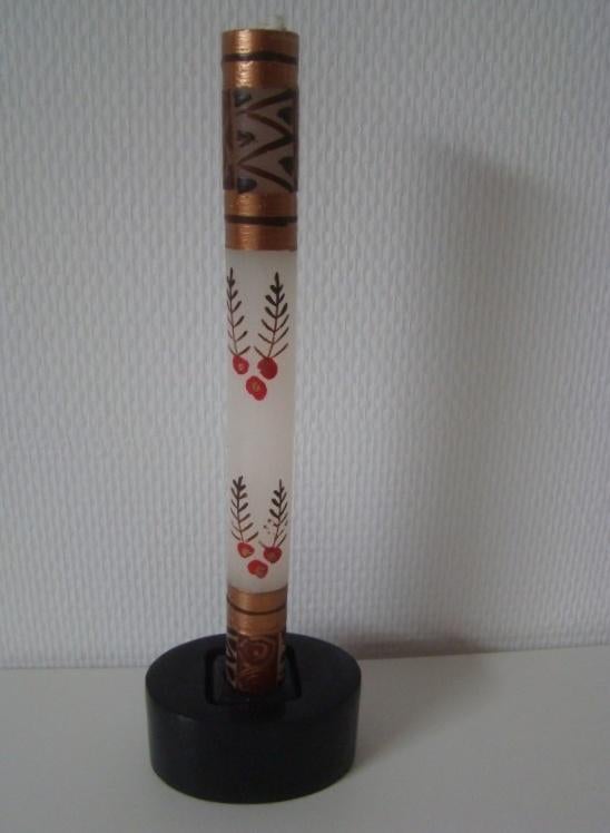 kaars met kaarsenhouder, Ophalen of Verzenden, Nieuw, Overige materialen, Kaars