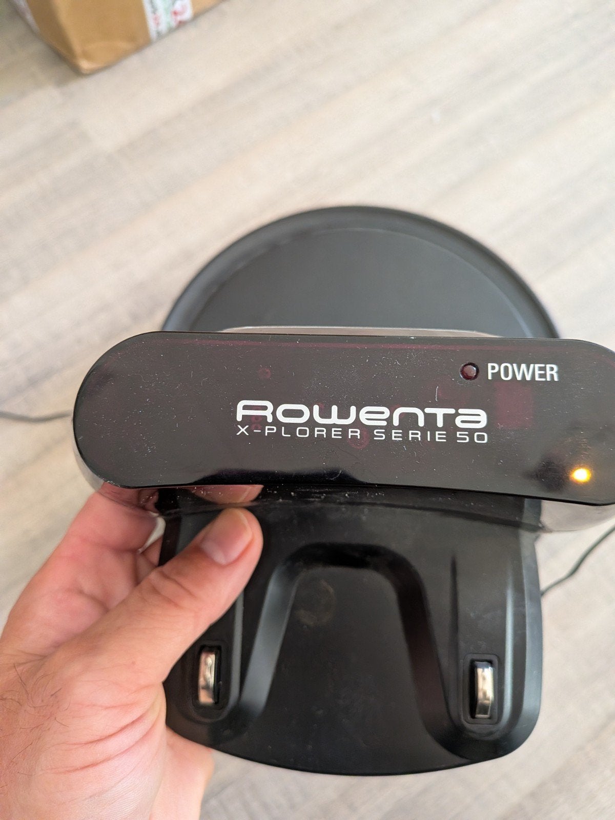 Rowenta X-Plorer Serie 50 Robotstofzuiger met Oplaadstation, Witgoed en Apparatuur, Gebruikt, Robotstofzuiger, Reservoir, Geschikt voor harde vloeren