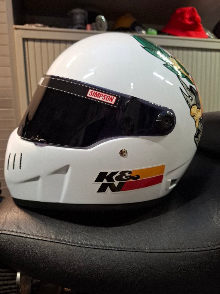 Bandit helm maat S handgeschilderd, Motoren, Overige merken, Ophalen of Verzenden, Integraalhelm, S