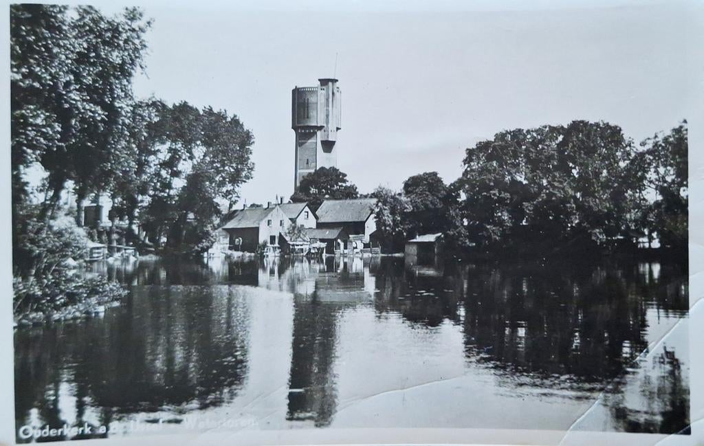 Ouderkerk a.d. IJssel - Watertoren - 1961, Ophalen of Verzenden, 1960 tot 1980, Gelopen, Zuid-Holland