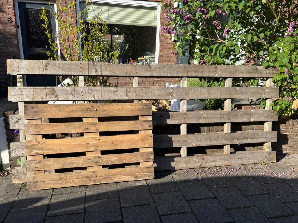 Pallets, Doe-het-zelf en Verbouw, Ophalen of Verzenden, 50 mm of meer, Pallet, Minder dan 200 cm