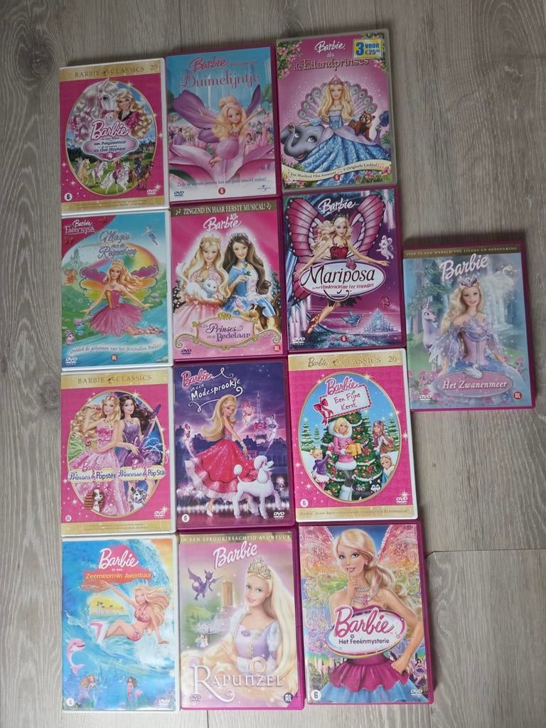 Barbie - 13x dvd, Cd's en Dvd's, Dvd's | Kinderen en Jeugd, Alle leeftijden, Ophalen of Verzenden, Gebruikt