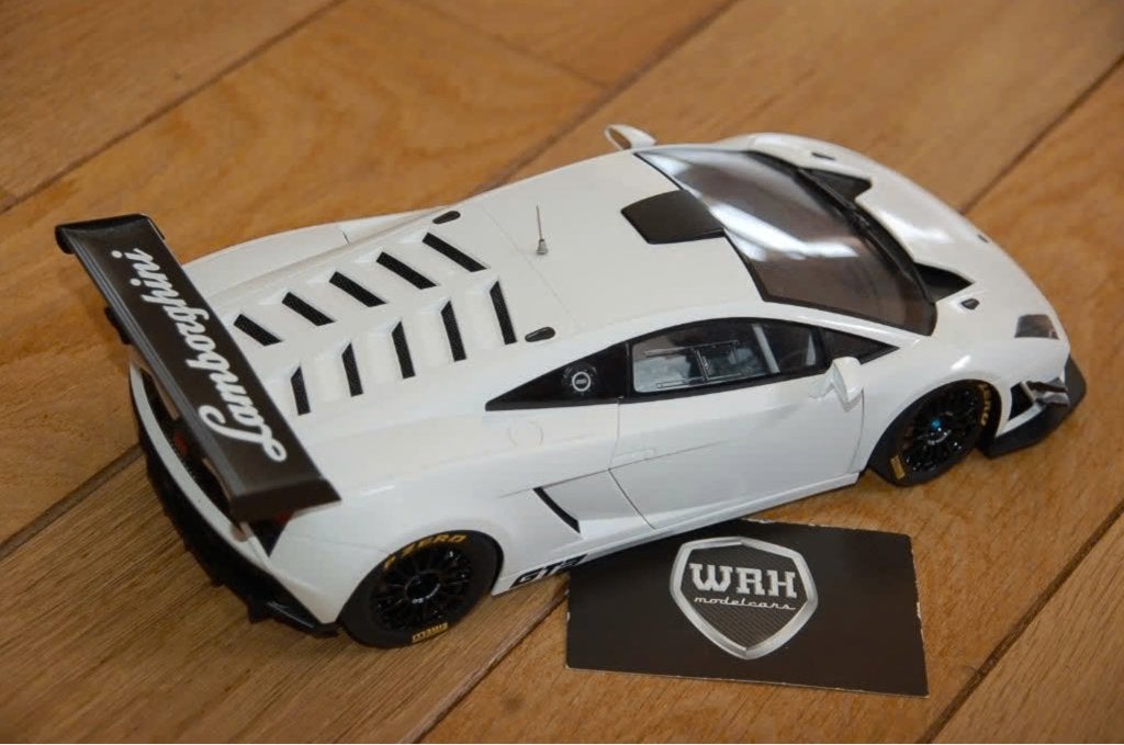 1:18 LAMBORGHINI GALLARDO GT3 wit Autoart no box WRH, Hobby en Vrije tijd, Modelauto's | 1:18, Verzenden, Zo goed als nieuw, Auto