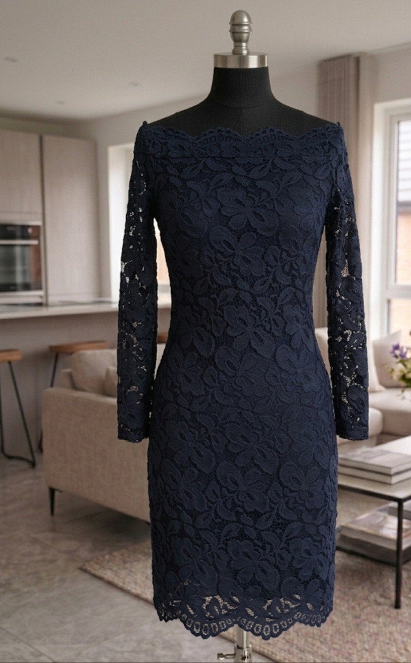 Claudia Sträter Off Shoulder jurk maat 36, Kleding | Dames, Blauw, Ophalen of Verzenden, Zo goed als nieuw, Claudia Sträter