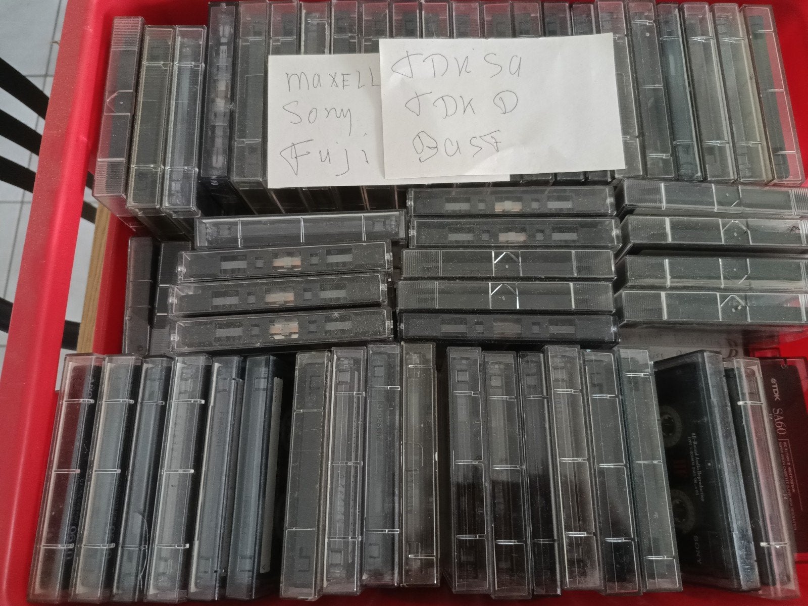Grote partij cassettebandjes: Maxell, Sony, Fuji, TDK, BASF, Gebruikt, Overige genres, Ophalen of Verzenden, Voorbespeeld