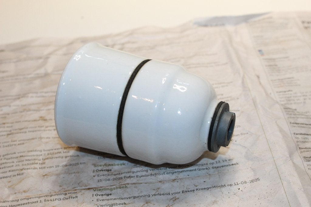 porseleinen hangende lamp,  E27 fitting . Jaren 50 huis, Antiek en Kunst, Ophalen of Verzenden