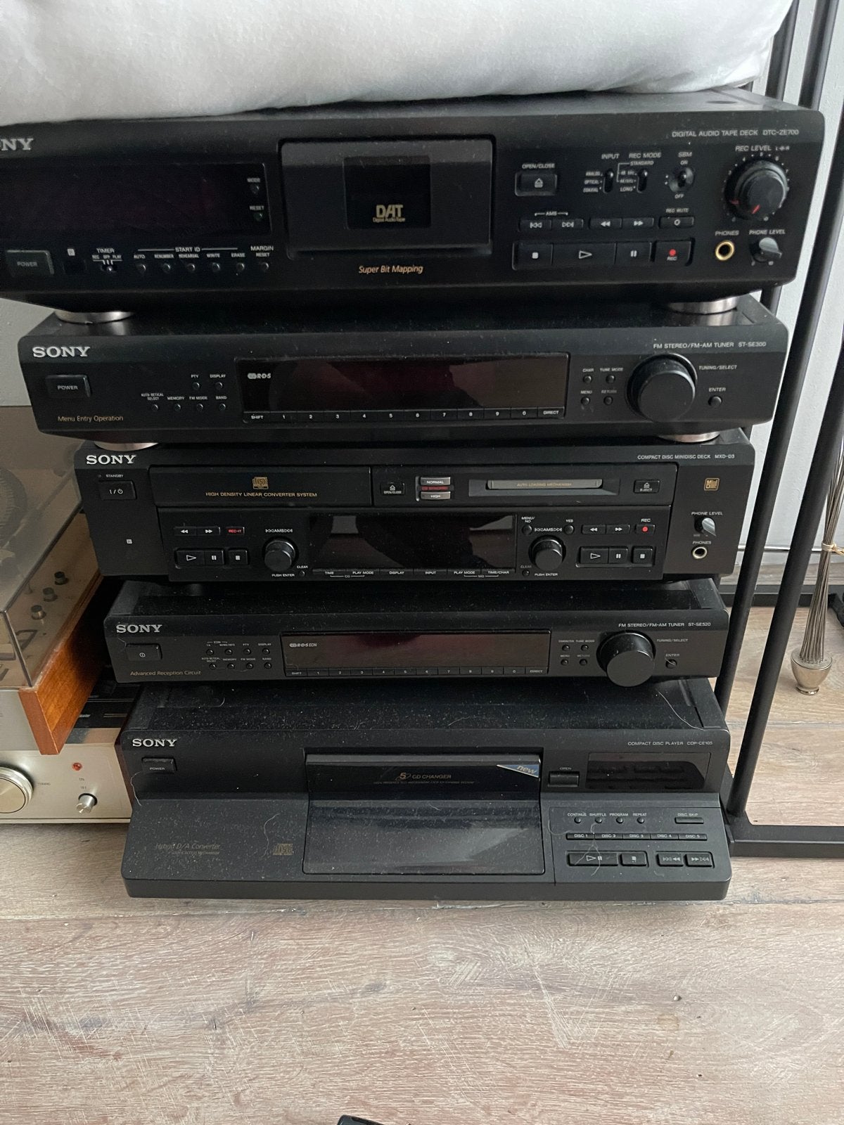 Sony Hifi Set: DAT, Tuner, Minidisc, CD-speler, Ophalen, Gebruikt, Cassettedeck, Losse componenten