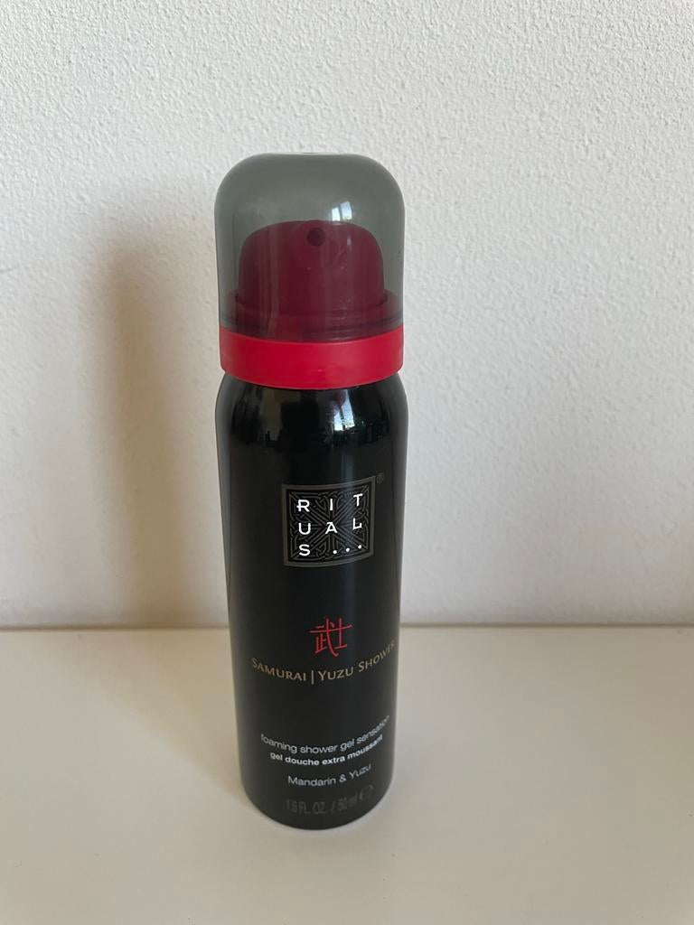 Zeer zeldzame Rituals Samurai Yuzu Shower Foam 50ml, Ophalen of Verzenden, Nieuw, Bad & Douche