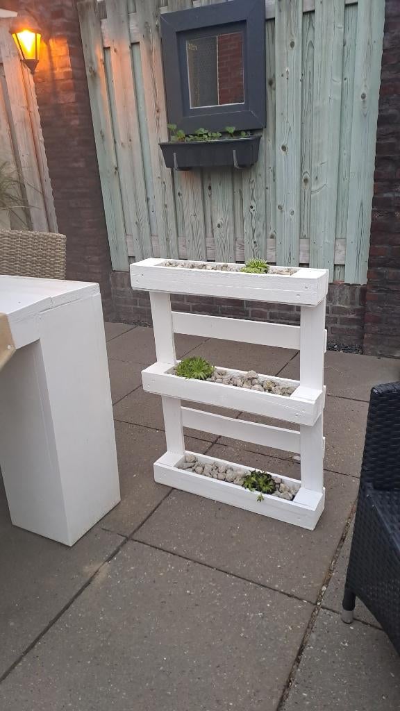 Pallet plant tuin decoratie voor afscheiding of wanddeco, Ophalen, Gebruikt