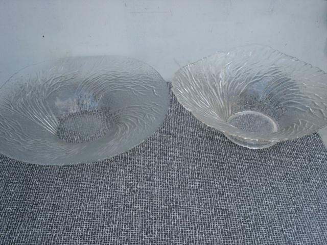 Vintage glazen schalen - Mäntsälän Lasisepät /Finland, Antiek en Kunst, Antiek | Glas en Kristal, Ophalen of Verzenden