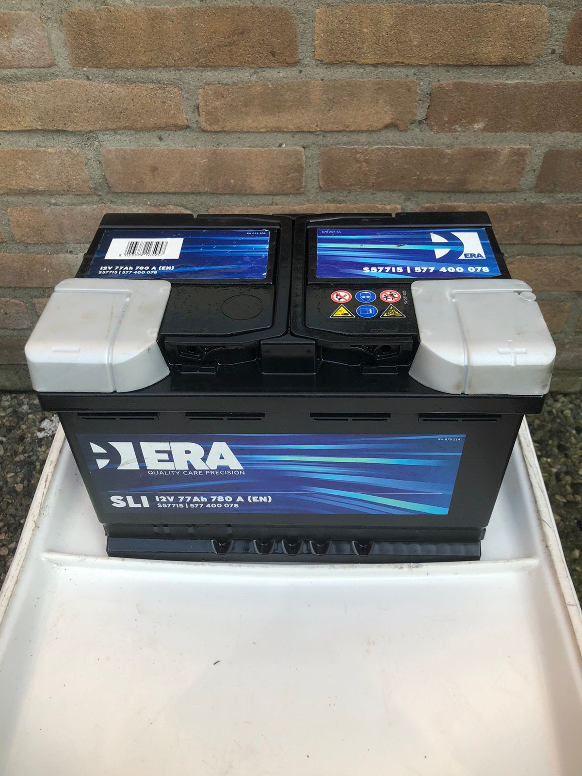 ERA SLI 77 Ah 780 A(EN) auto startaccu/batterij, Ophalen, Gebruikt