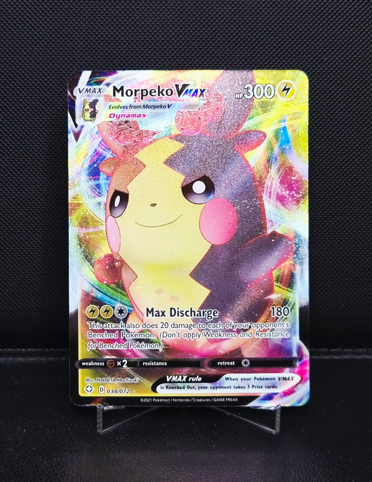 Morpeko VMAX 038/072 Shining Fates 2021 NM, Ophalen of Verzenden, Zo goed als nieuw