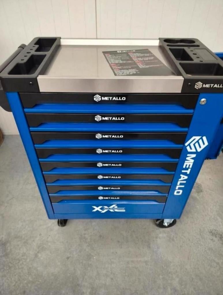 Metallo gereedschapswagen 8 lades gevuld. Nieuw in doos, Auto diversen, Autogereedschap, Ophalen, Nieuw