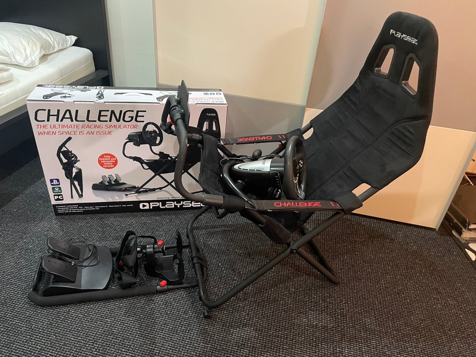 Playseat Challenge incl racestuur en pedalen, Ophalen of Verzenden, Overige merken, Zo goed als nieuw