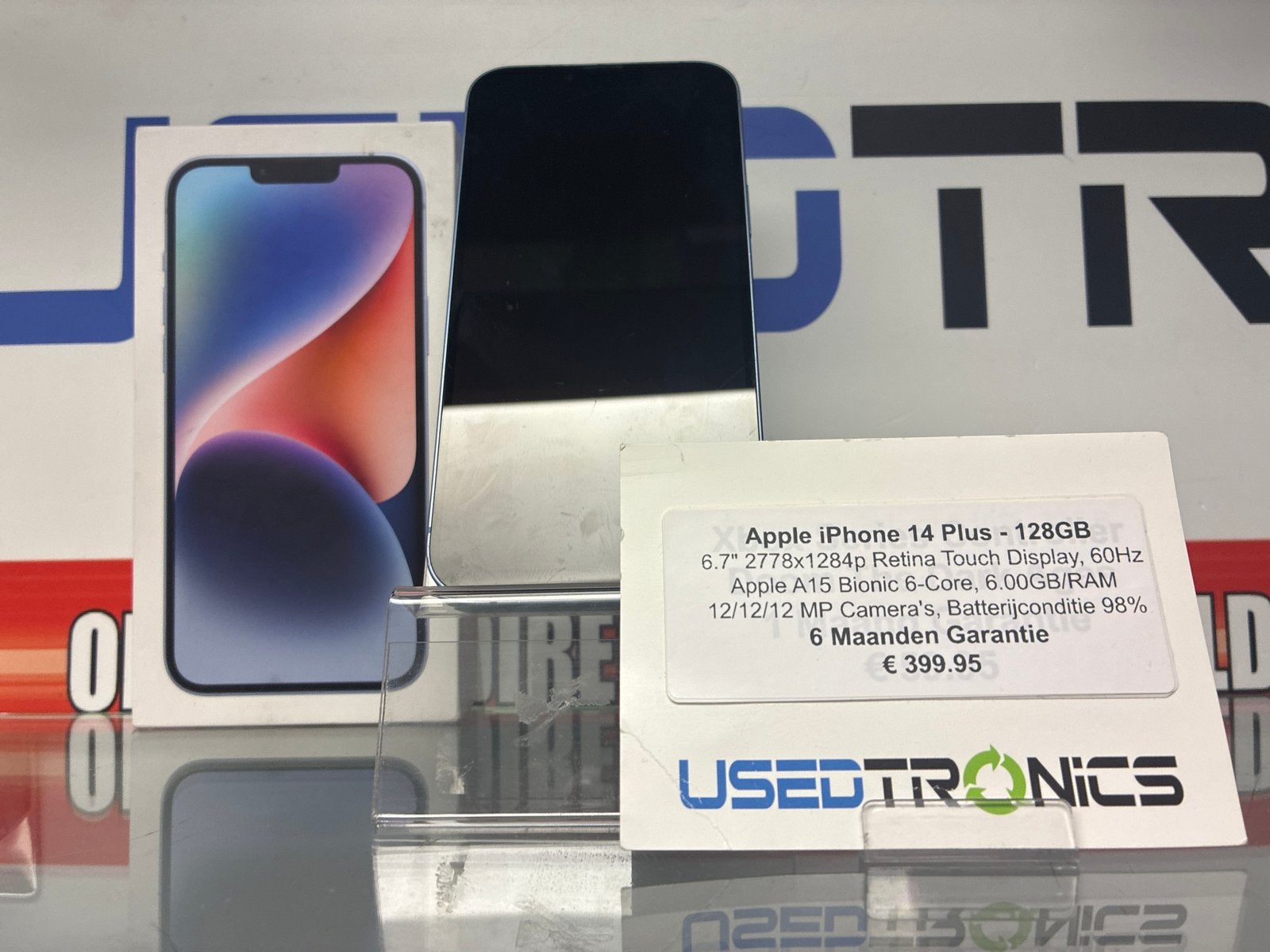 Apple iPhone 14 Plus 128GB Blauw - Zo goed als nieuw, Telecommunicatie, Mobiele telefoons | Apple iPhone, 128 GB, IPhone 14 Plus