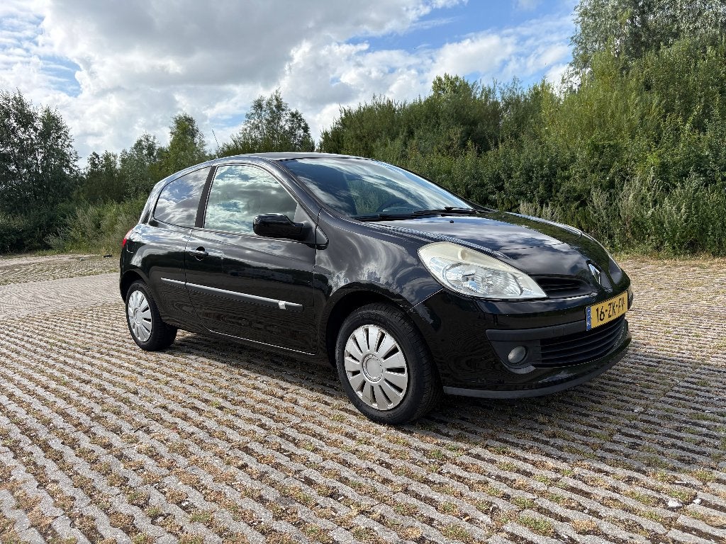 Renault Clio 1.2 TCE 3-DRS 2008 Zwart, Zwart, 4 cilinders, 100 pk, Origineel Nederlands