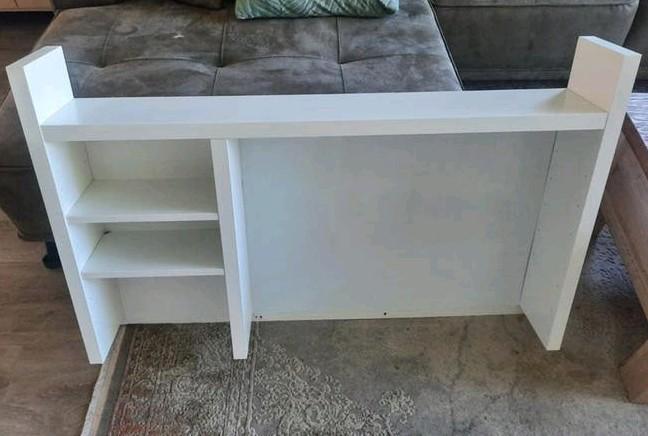 Opzetstuk Ikea Micke bureau wit, Huis en Inrichting, Bureaus, Ophalen, Demontabel, 105 cm, Gebruikt