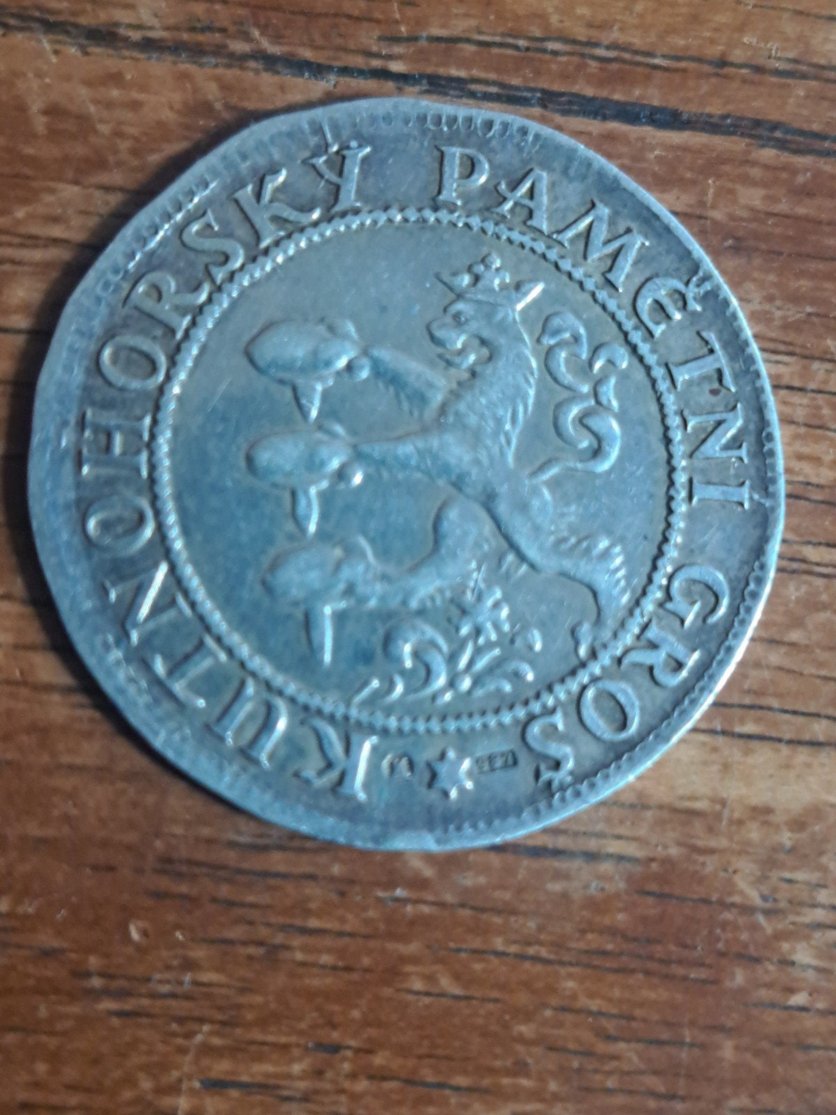 czechoslovakia penning 700 jaar mijnbouw 1949, Ophalen of Verzenden, Zilver, Buitenland