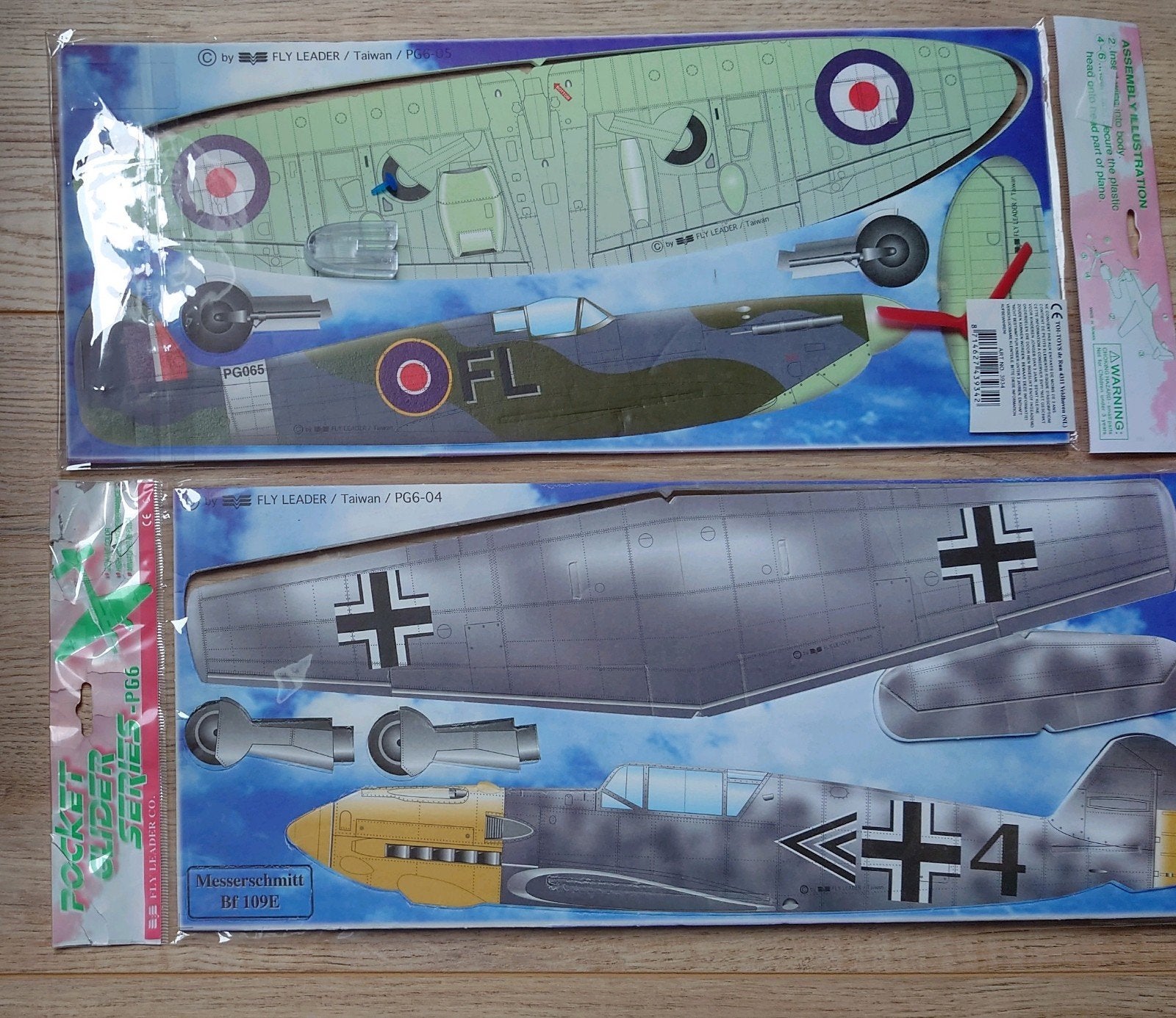 Pocket Glider serie PG6 2st Spitfire + Messerschmitt pst, Ophalen of Verzenden, Nieuw